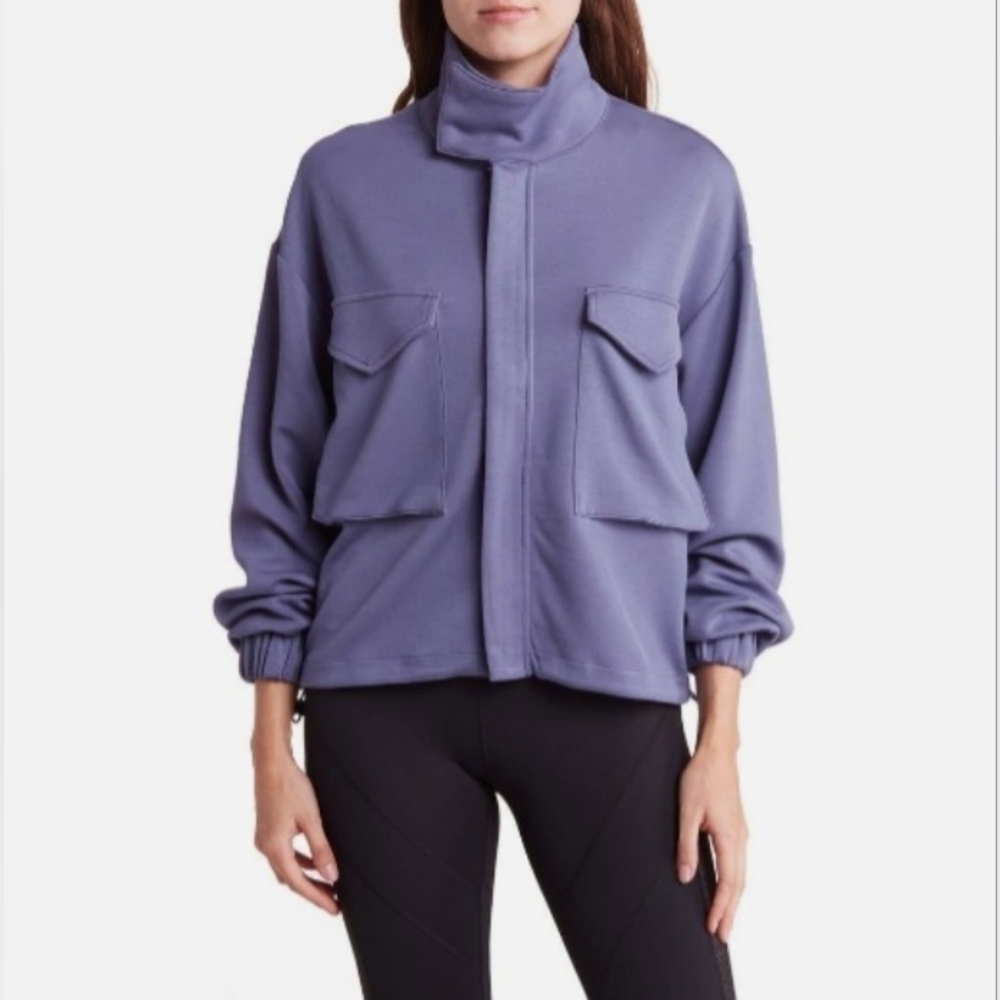 Yogalicious Scuba Cropped Yoga Jacket Size XS